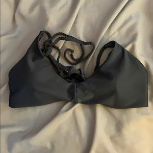 Gray bikini top